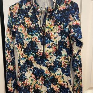 J Crew Multicolor Long Sleeve Rash Guard